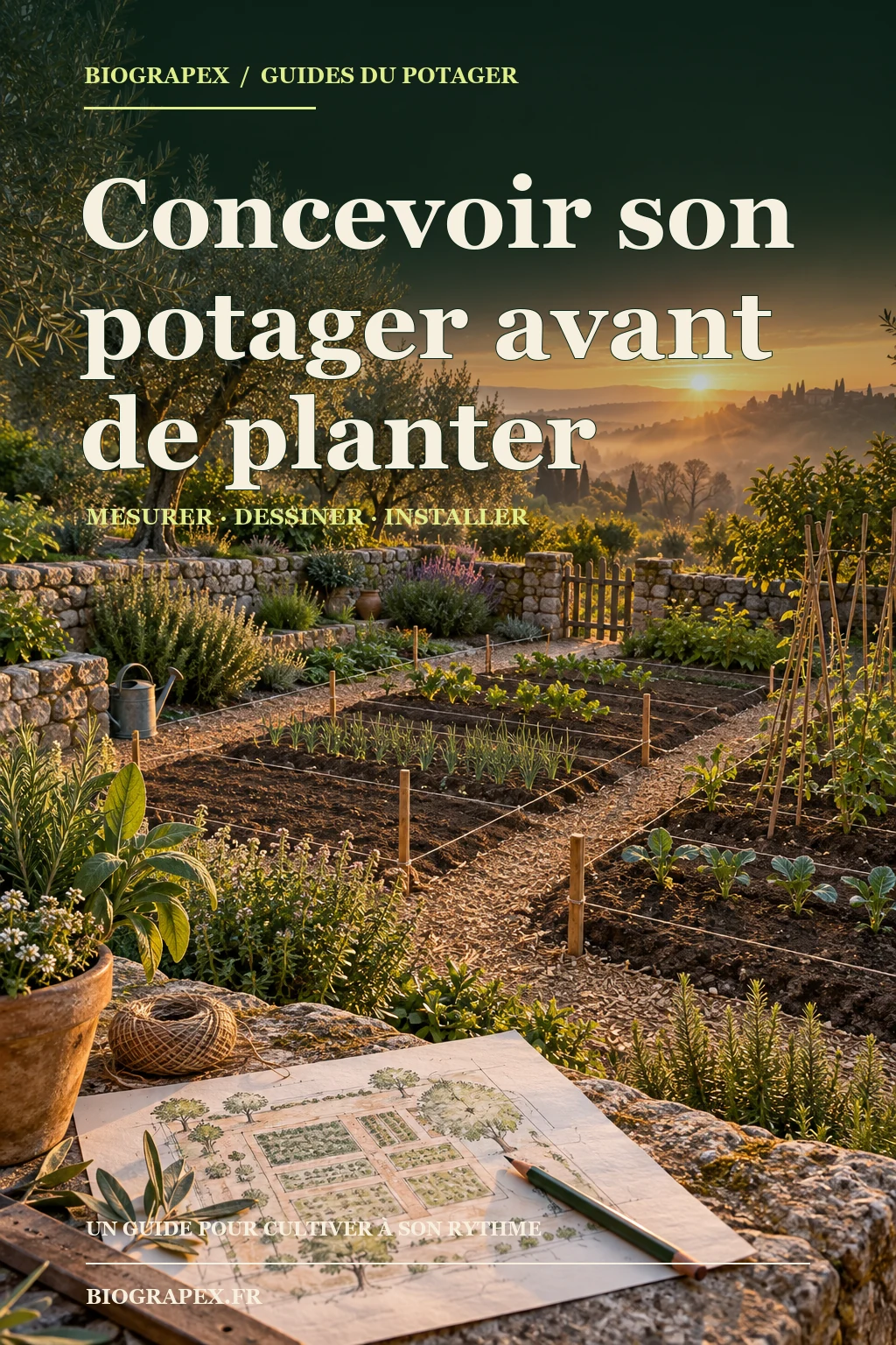 Couverture illustrée de l’ebook Concevoir son potager avant de planter